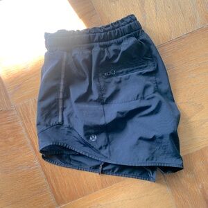 Lululemon women’s black running/workout shorts